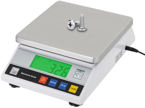 Hochpräzise Zählwaage Analysenwaage, Digitale Elektronische Für Küchen Labors, Tischwaage Mit Zähl Tarafunktion, Elektronische Waage Weiß