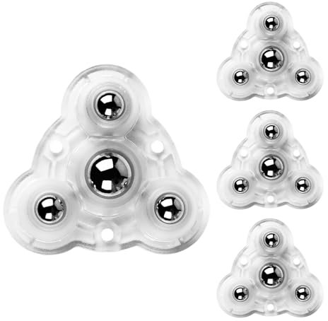 Ruedas giratorias adhesivas, ruedas para electrodomésticos | Ruedas para aparatos Stick Wheels de 4 piezas | Ruedas para muebles, ruedas giratorias 4 bolas con rotación de 360 grados, rodillos para