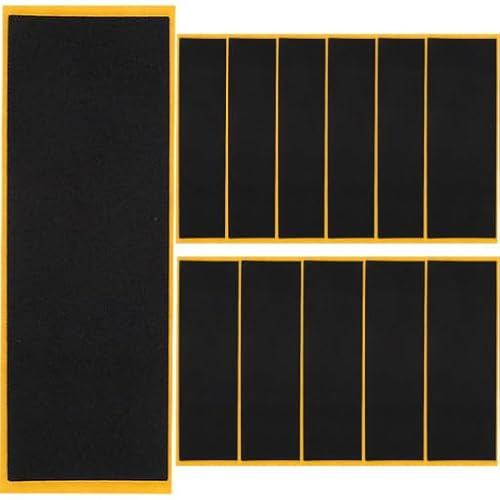 Abaodam Fingerboard Grip Tape 12Pcs Non-Slip Foam Griptape for Finger Skateboard Tricks Easy Replacement Stickers for Diy Accessories Compatible with Small Finger Skateboards