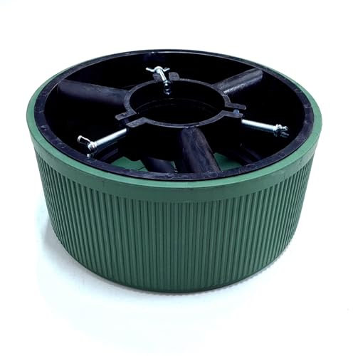 IMJ-Global Base Supporto Piedistallo Vaso per Albero di Natale | Ø30x13,5cm | capacità 5 Litri | Colore Verde | per Interni Esterni