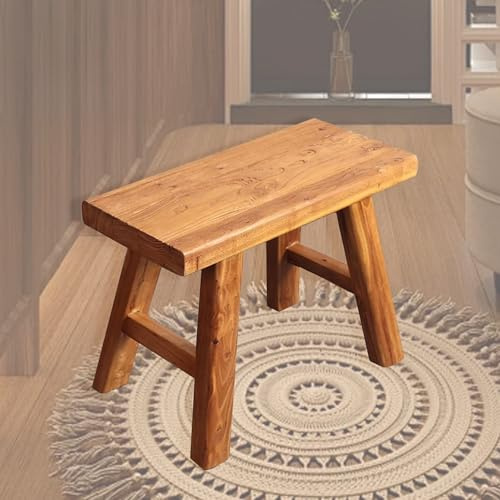 Panca in Legno da Interno,Panchina Panchetta da Esterno,Panche da Giardino,Panca Spogliatoio,Panca Sedia Senza Schienale o Braccioli,Tavolino Basso,Sgabello Lungo per Ingresso,Sala da pranzo(50x26x45c