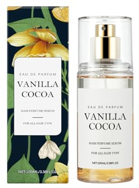 Vanilla Cocoa Hair Perfume Serum, 100ml/3.38fl.oz, Non-Greasy Formula for All Hair Types (100 ML, Vanilla Cocoa)