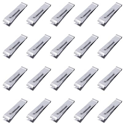 Pinzas de acero inoxidable, abrazadera de precisión para espinas de pescado, herramienta de cocina de 20 piezas con agarre antideslizante, pinzas para desplumar de alimenticio, accesorio de coci