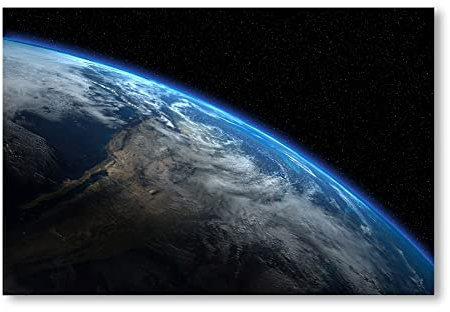 Postereck - 0269 - Erde von Oben, Astronomie Universum Orbit Weltall - Wandposter Fotoposter Bilder Wandbild Wandbilder - Poster - DIN A2-42,0 cm x 59,4 cm