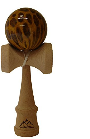 Brown/Yellow Leopard Kendama