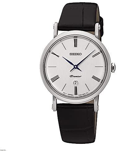 Seiko Herren-Armbanduhr Analog Quarz Leder SXB431P1