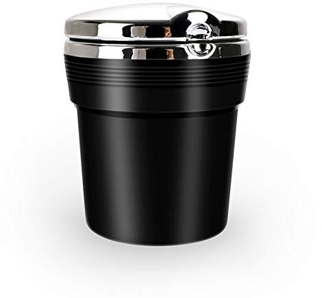 Wayin Auto Aschenbecher Edelstahl Aschenbecher mit Deckel Zigarren Aschenbecher für Auto, Haus, Büro