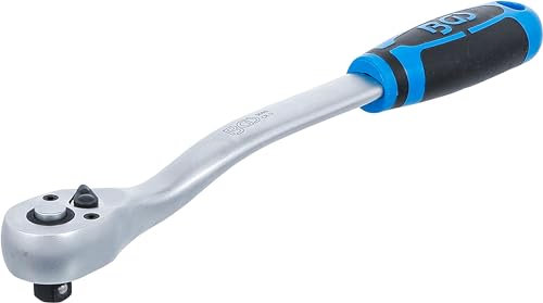 BGS 9090 | Umschaltknarre | extra lang | 10 mm (3/8) | 254 mm) | ergonomisch | rutschfest | gekröpft | Knarre | Ratsche