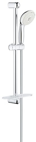 Grohe 27927001 Tempesta 100 Brausestangenset 3 Strahlarten, Chrom Mit Ablage