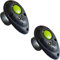 ASCO 2X Premium Clicker, Finger Clicker für Clickertraining, Hunde Katzen Pferde Profi Clicker, Hundetraining Klicker schwarz AC01F, 2 Stück