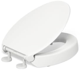 Kohler Hyten Elevated Quiet-Close Elongated Toilet seat, White