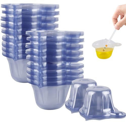 Leikurvo 200 gobelets de mélange en plastique époxy, gobelets d'échantillon d'urine de 50 ml, gobelets d'urine, gobelets de mélange jetables pour test d'ovulation, test de grossesse, test de pH