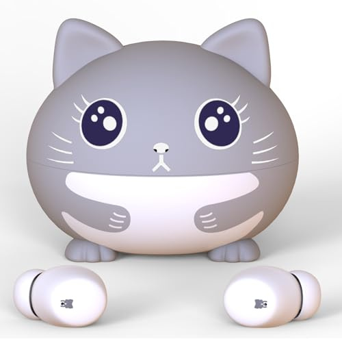 COOTIMOCK Auriculares Niño, Auriculares Inalambricos Bluetooth Niña con Volumen Seguro de 85dB, 30H Reproducción, Carga Rápida USB-C, Cascos Niños IPX6 Impermeable para iPad/Escritorio/Viajar/Escuela
