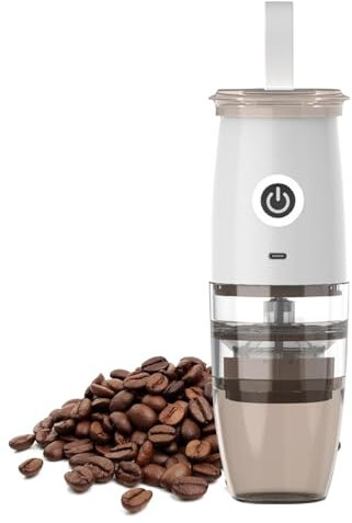 Elektrisk kaffekvarn - Bärbar kaffekvarn med bönor | 7,4 V manuell elektrisk kaffekvarn, 150 ml rostfritt stål kaffekvarn med 5 malningsinställningar
