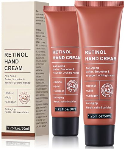 2 PCS Hand Cream - Firming Anti-Aging Hand Lotion & Cuticle Cream, Intense Moisturizer for Dry Hands, Care & Protects Skin, Nails & Cuticles