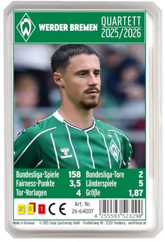 Werder Bremen Quartet 25/26 : 45 Minutes, 2 à 6 Joueurs