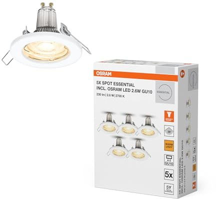 OSRAM Luz empotrada de techo Blanco, blanco cálido, 2700 K, 2.6 W