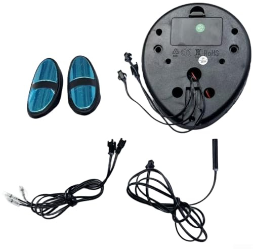 Display per cyclette con cardiofrequenzimetro e calorie, schermo LCD per monitoraggio della frequenza dei passi, in lega di alluminio, accessorio per attrezzature per il fitness, blu (B)