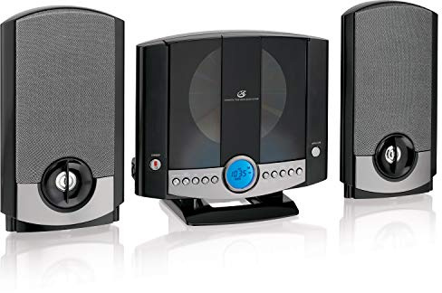 GPX HM3817DTBK Home Music System with Remote and AM/FM Radio Black