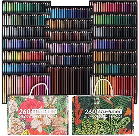 Vozuna 520 Buntstifte Set Professionelles öliges Buntstifte für Erwachsene zum Ausmalen, Zeichnen und Schattieren…