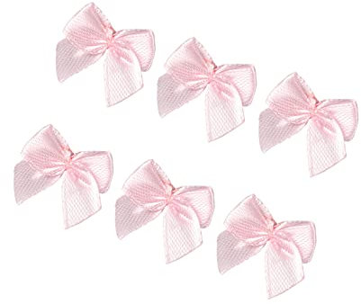 Artibetter 100 Pz Mini Fiocchi Di Nastro in Raso 0.87 Pollici Fiore Con Fiocco Per Decorazioni Fai Da Te Matrimonio Scrapbooking Regali