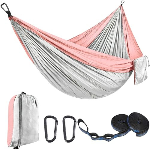 EDWINENE Camping Hängematte für Mehrpersonen, Hammock Ultraleicht Bragbare, Belastbarkeit bis 300 kg(300 x 200 cm), Haengematte mit Reisetasche für Outdoor, Indoor, Strand, Camping