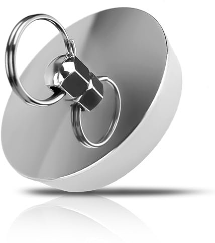 EUIOOVM Bouchon pour baignoire 42-46 mm, universel, acier inoxydable et silicone, argent