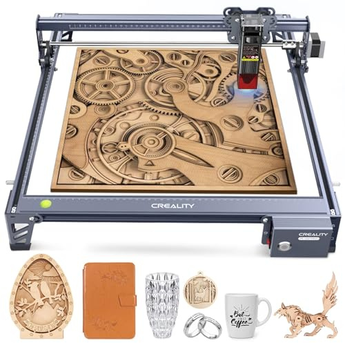 Creality 10 W Machine à graver laser 415 x 400 mm - Machine à graver laser DIY - Découpeuse laser - Graveur laser - 10 000 mm/min - Gravure laser pour acier inoxydable, bois, acrylique, cuir