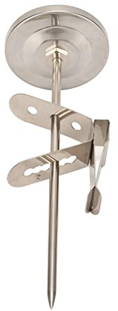 Thermomètre de four avec sonde thermomètre pour aliments avec sonde en acier inoxydable, design à grand cadran avec clip amovible