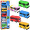 QWEPU 5 PCS Mini Bus Spielzeug,Mini Bus Auto, Mini Pull Back Spielzeugautos,Bus Modell,Kreatives Spielzeug für Geschenk, Geburtstagsgeschenke für Jungen und Mädchen (7CM)