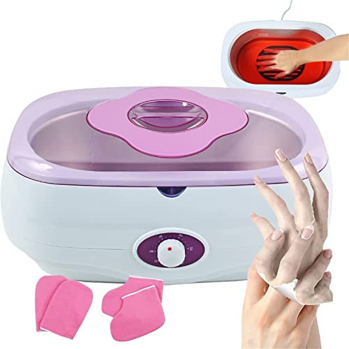 Jrcfnss Macchina per Cera di Paraffina per Mano Piede, Scaldacera per Cera di Paraffina ad Alta capacità da 4 Litri, Bagno di Paraffina Regolabile da 0-60 °C per Idratare e Rinnovare la Pelle