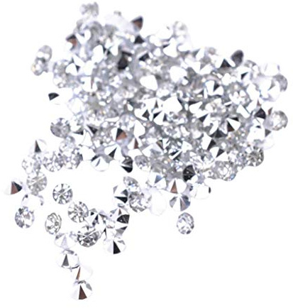 Lotto di 5000 strass da spargere da tavolo, colore: bianco