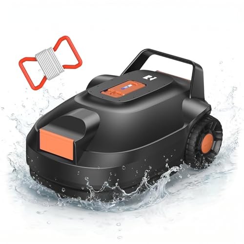 Redkey S200 Robot Piscina, Robot Limpiafondos Piscina Sin Cable con Doble Motore, Doble Succión, 180 Min de Limpieza, Estacionamiento Automático, para Piscinas de Fondo Plano 100 m²