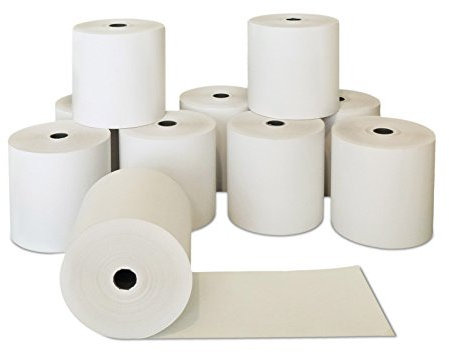 100 Stk. Thermorollen | 80x50x12 mm Ø58mm | Länge: 50 m | BPA frei | Kassenrollen für alle Kassensysteme Bonrollen Drucker | Thermopapier made in Germany | HUTNER