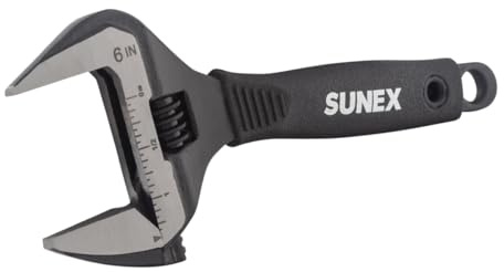Sunex 9611 Adjustable Wrench, 6 Wide Jaw