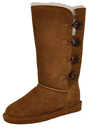 Bearpaw Lori, Damen Schlupfstiefel, Braun (Hickory II 220), 41 EU (8 UK)