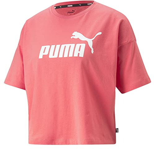PUMA ESS Cropped Logo Tee Maglietta Donna, loto, XS