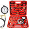 BOOMSTART 45tlg Professionelles Benzindruck Messgerät, 140 psi 10 bar Kraftstoffdruck Messgerät, Universell Kraftstoffdruckprüfer Benzindruckmesser Benzindruck Manometer für Auto LKW Fahrzeuge