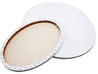 1 Packung Künstler-Leinwand, 30 x 40 cm, gespannte Leinwand, ovale Kunsttafel für Acryl- und Ölgemälde