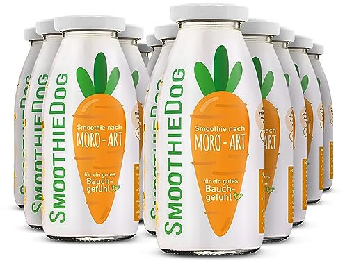 Hunde Smoothie SmoothieDog 12er Morosuppe - Hundesmoothie bei Durchfall – Hundeleckerli als Flüssignahrung – Natürliche Schonkost für Hunde, je 250ml