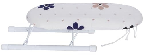 Mini Tabla de Planchar Plegable para Detalles Delicados Planchar Collares Puños Mangas en Casa - Materiales Premium [Uso en Viajes] (Flores en racimos Apretados)