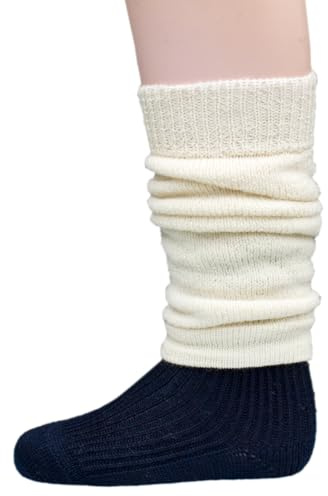 Hirsch Natur, Coprigambe per neonati e bambini, 100% lana, naturale, Taglia unica