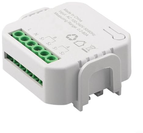 Besshepplo Moniteur d'énergie intelligent bidirectionnel 2 voies pour Tuya 12 canaux bidirectionnel WiFi compteur d'énergie avec affichage des données en temps réel (compteur d'électricité 1 voie + CT