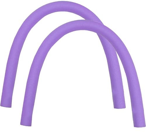 Lot de 2 Nouilles de Piscine à Haute flottabilité en Mousse EPE, Droites, 150 cm, pour entraînement Natation, Accessoires Piscine, Violettes