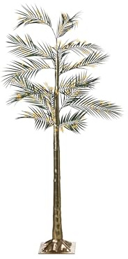Beliani Palma Artificiale con luci LED preilluminate 175 cm Oro