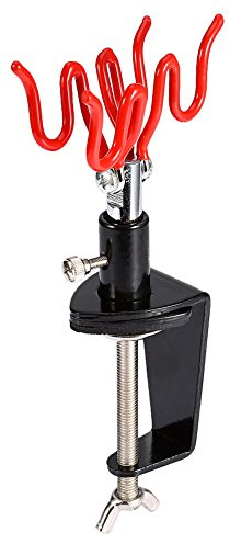 CHICIRIS Airbrush Rack Clamp Skruvfäste för 2 Air Brush Guns Bekväm Bordskanthållare för Nybörjare eller Professionella Artister Tillbehör för Färgsprutning