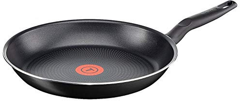 Tefal B30108 ExtraGlide Bratpfanne 26cm Antihaftbeschichtet, Teflon Pfanne für täglichen Bedarf, Pfannen Antihaftbeschichtung mit integrierter Temperaturanzeige,Nachfolgemodell,inkl. Pfannenschoner