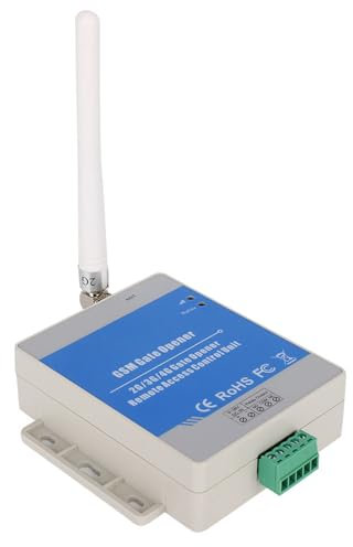 Sonew Interrupteur Connecté, Commutateur de relais GSM RTU5034 contrôleur d'accès à distance sans fil pour ouvre-porte de garage via SMS/appel