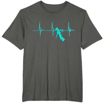 Wakeboarder Frequenza Cardiaca Impulso Sci Acquatico Wakeboard Maglietta