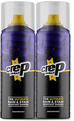 Crep Protect Shoe Protector Spray - 200ml Rain & Stain Waterproof Nano Protection for Sneaker, Leather, Nubuck, Suede & Canvas (Pack of 2)